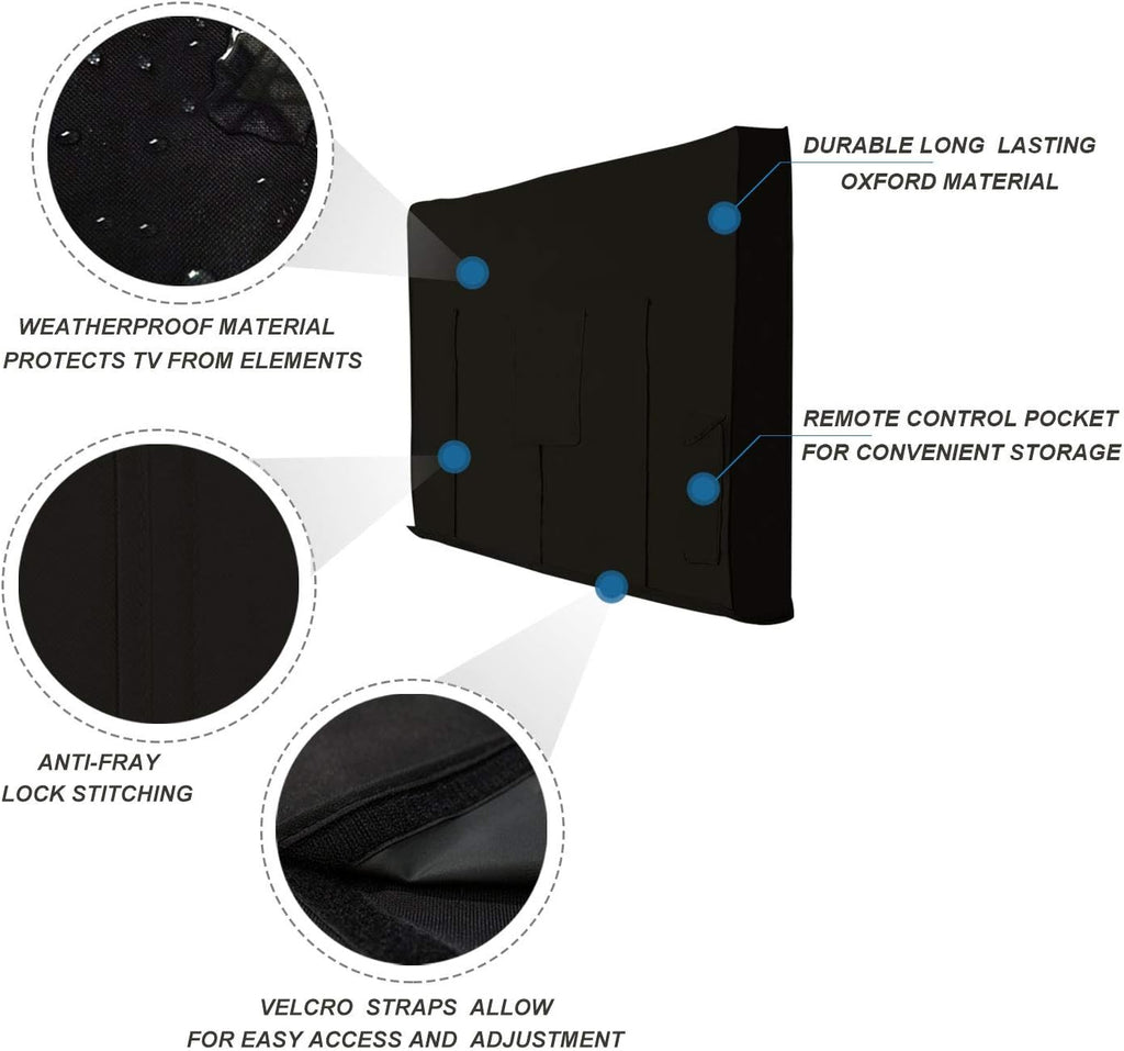 🎃Halloween Deal 50% OFF! kavorynth Outdoor TV Cover Weatherproof and Waterproof