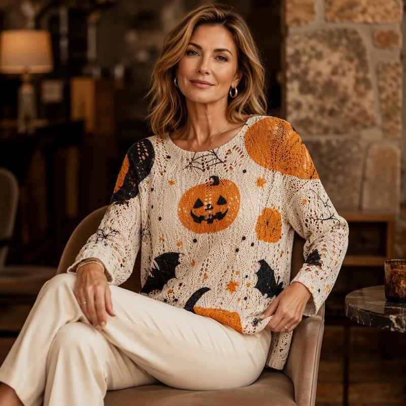 Women's Halloween Knit Sweater Top