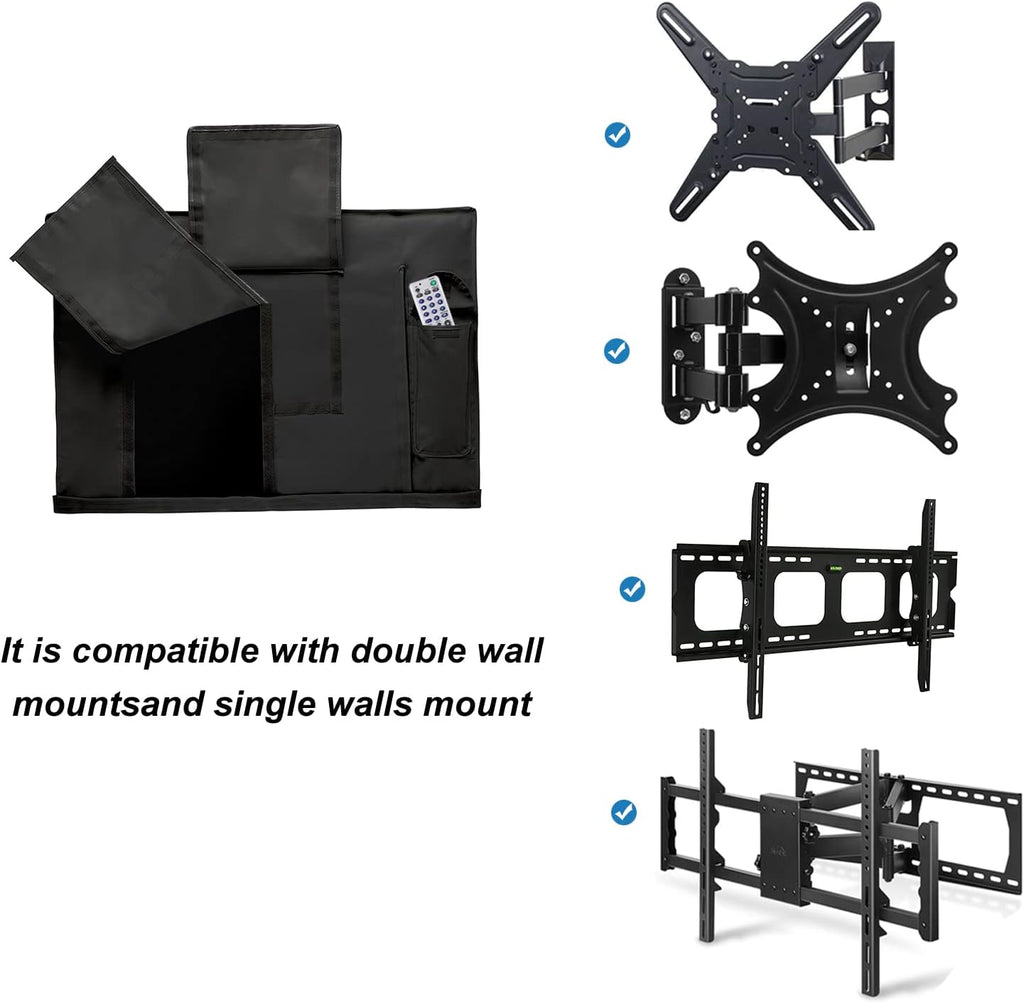 🎃Halloween Deal 50% OFF! kavorynth Outdoor TV Cover Weatherproof and Waterproof