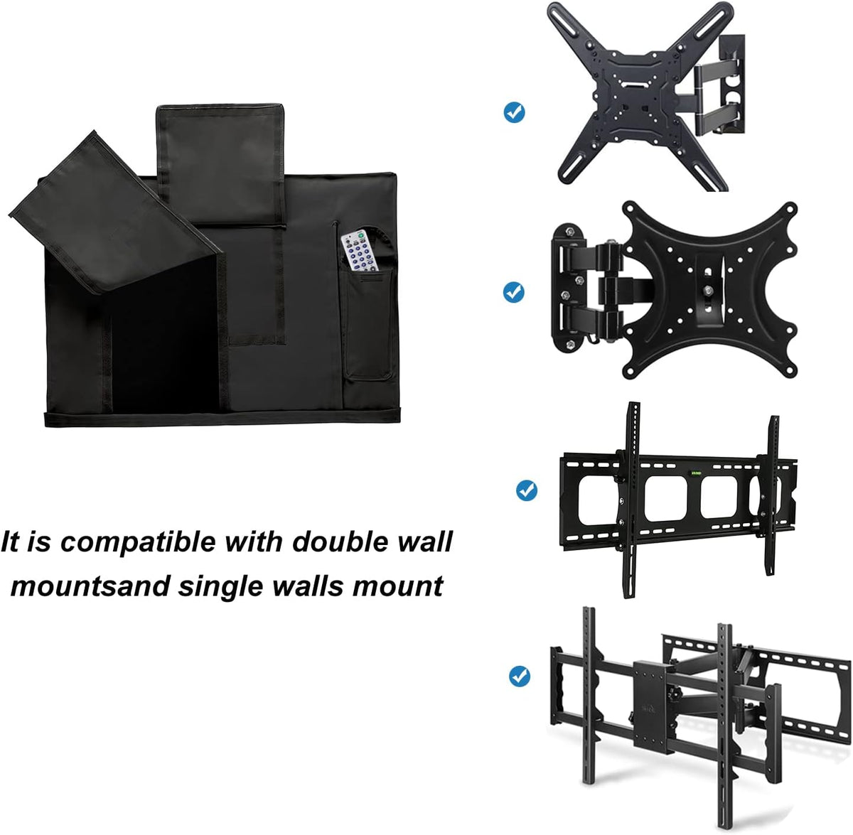 🎃Halloween Deal 50% OFF! kavorynth Outdoor TV Cover Weatherproof and Waterproof