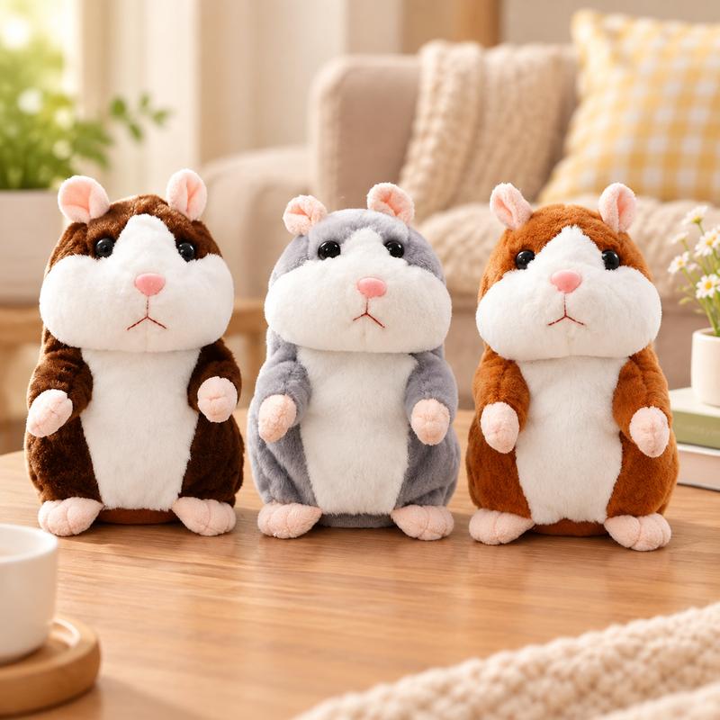Cheeky Hamster — Talk & Repeat Plush Toy, Perfect for Gifting