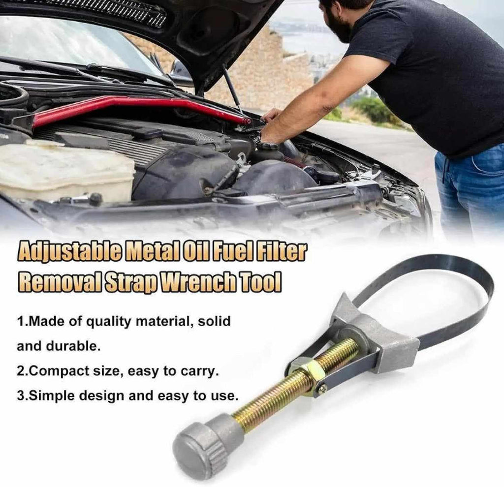 Adjustable Diameter Auto Oil Filter Removal Strap Wrench | Buy 1 Get 1 Free