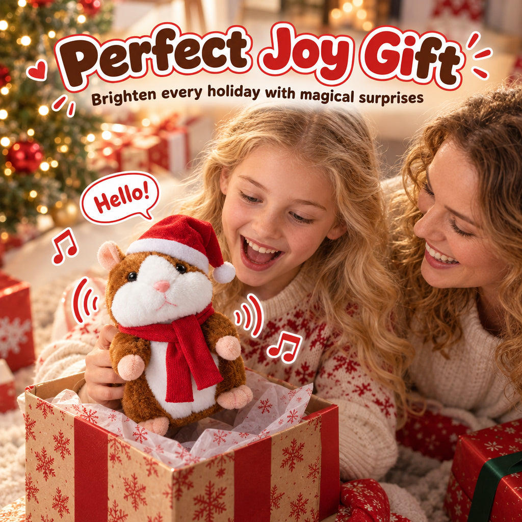 Cheeky Hamster — Talk & Repeat Plush Toy, Perfect for Gifting