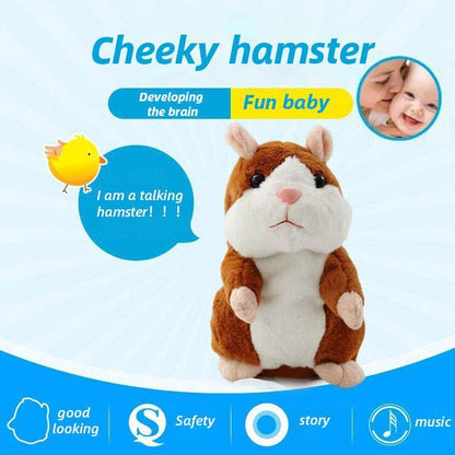 Cheeky Hamster — Talk & Repeat Plush Toy, Perfect for Gifting