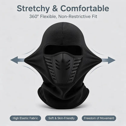 Unisex Fleece Full Face Balaclava Ski Mask - Windproof, Anti-Haze, Soft Sports & Outdoor Hat 🧣