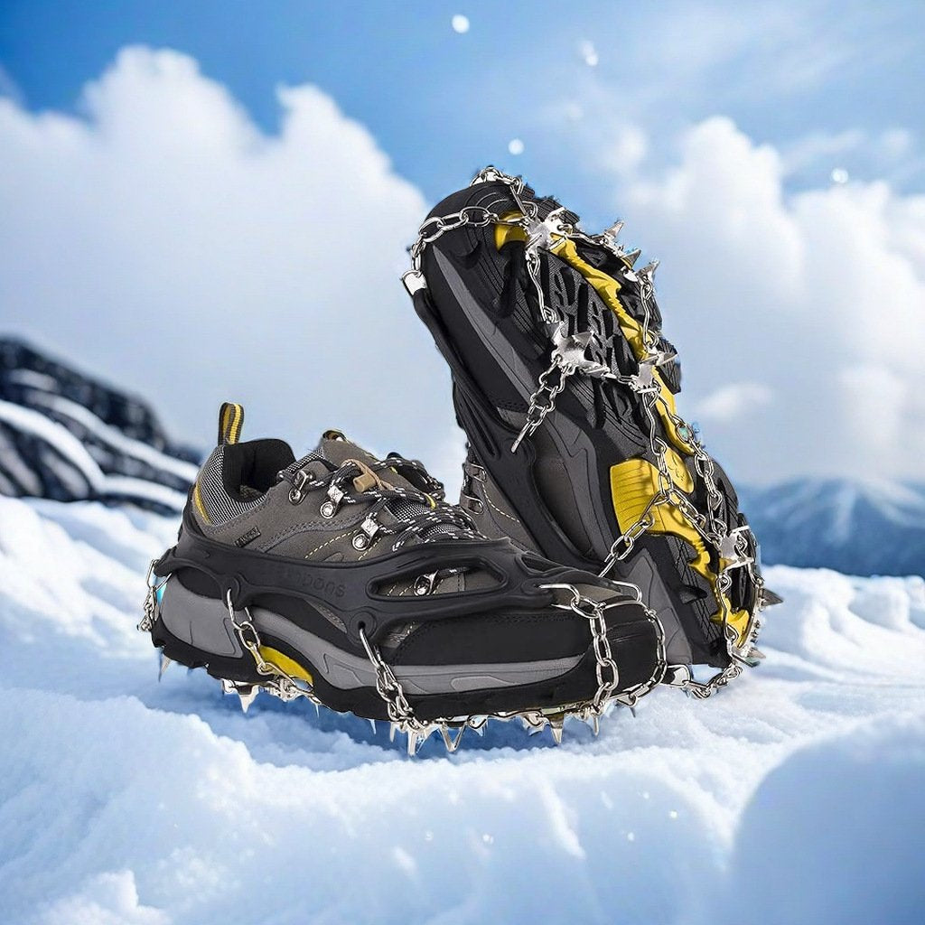 Outdoor Anti-Slip Crampons – Stainless Steel Spikes, Quick-On, Multi-Sport ✨