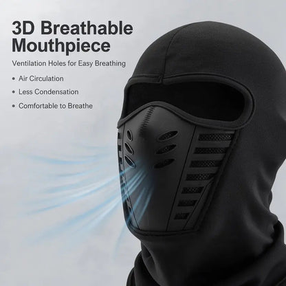 Unisex Fleece Full Face Balaclava Ski Mask - Windproof, Anti-Haze, Soft Sports & Outdoor Hat 🧣