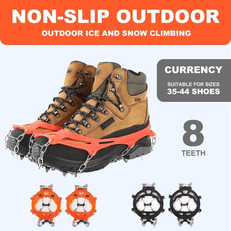 Outdoor Anti-Slip Crampons – Stainless Steel Spikes, Quick-On, Multi-Sport ✨