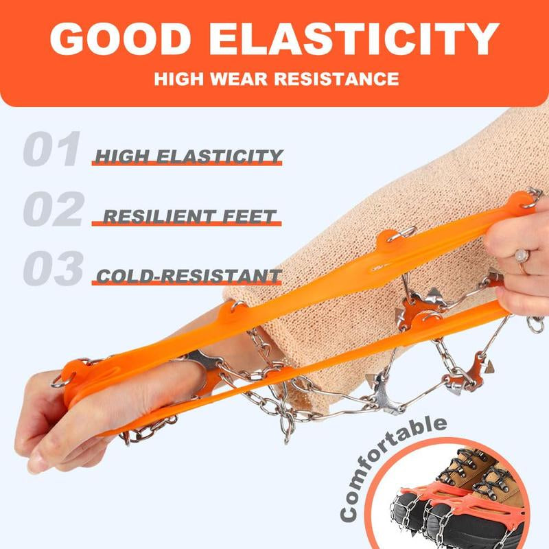 Outdoor Anti-Slip Crampons – Stainless Steel Spikes, Quick-On, Multi-Sport ✨