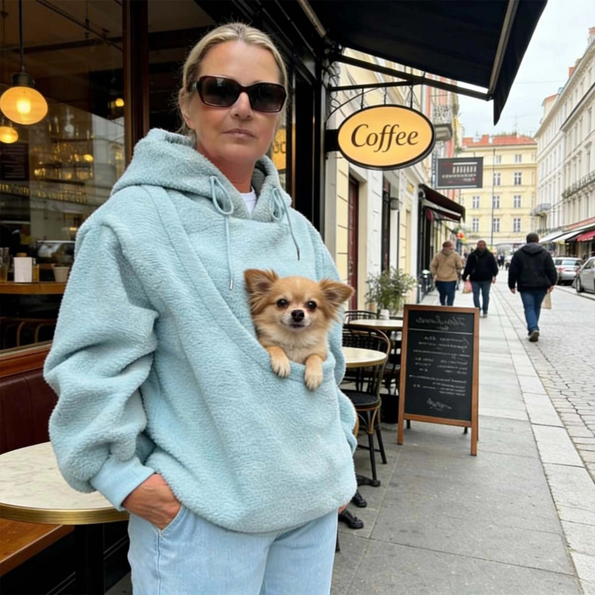 Pet Carrier Hoodie – Hands-Free Wearable Hoodie For Small Dogs & Cats