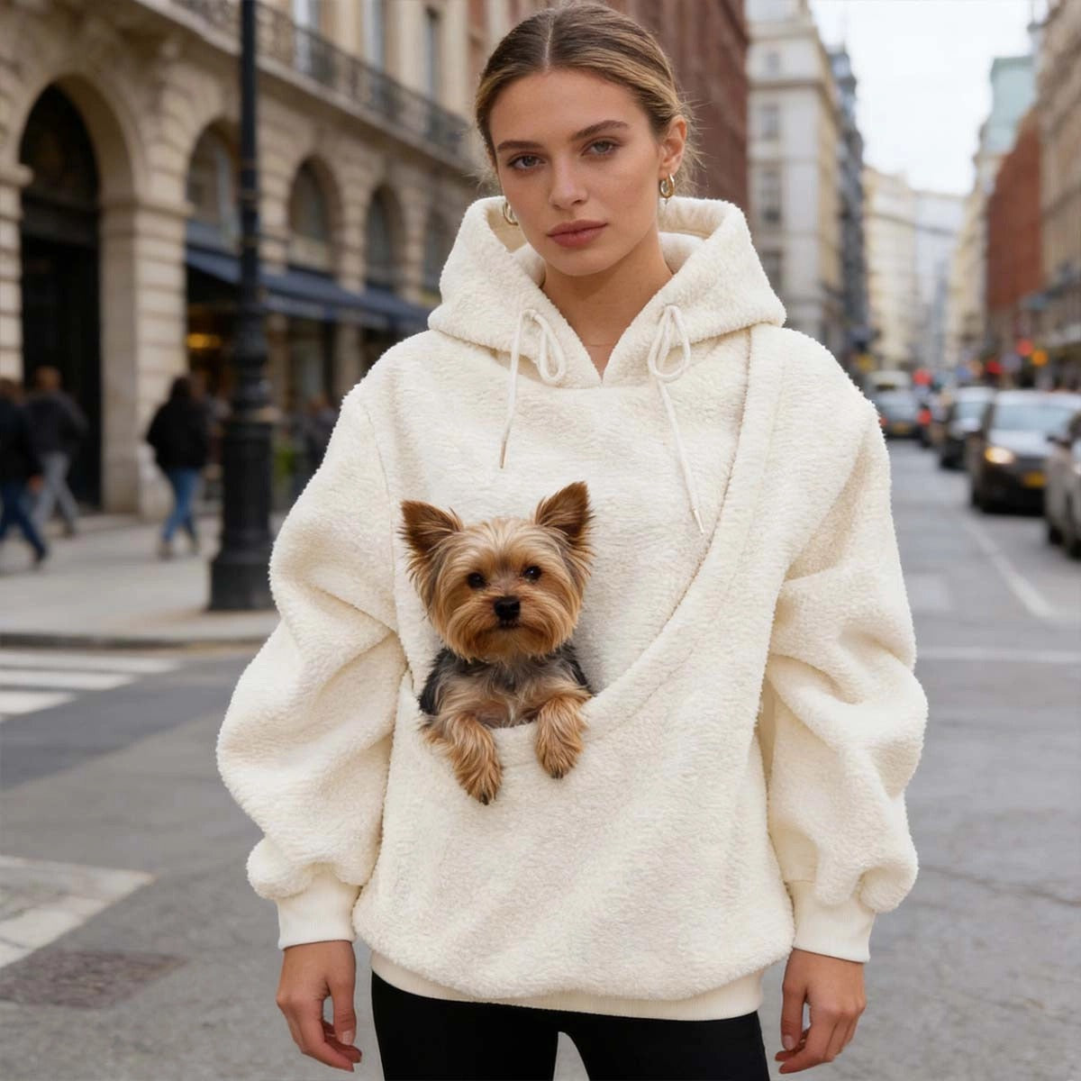 Pet Carrier Hoodie – Hands-Free Wearable Hoodie For Small Dogs & Cats