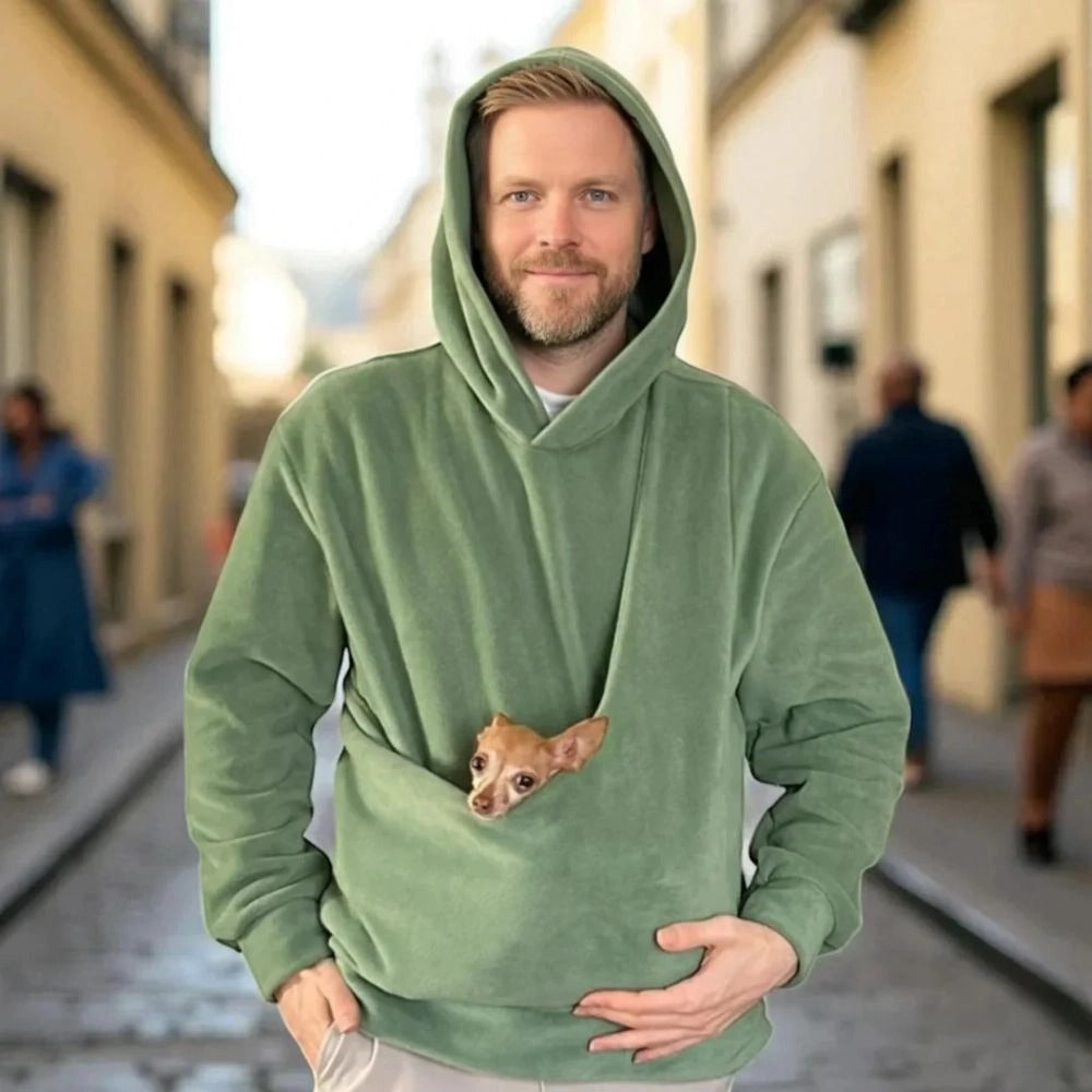 Pet Carrier Hoodie – Hands-Free Wearable Hoodie For Small Dogs & Cats