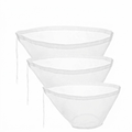 3Pcs Bowl-Shaped Nylon Nut Milk Bag, Reusable Strainer Bags 🥛